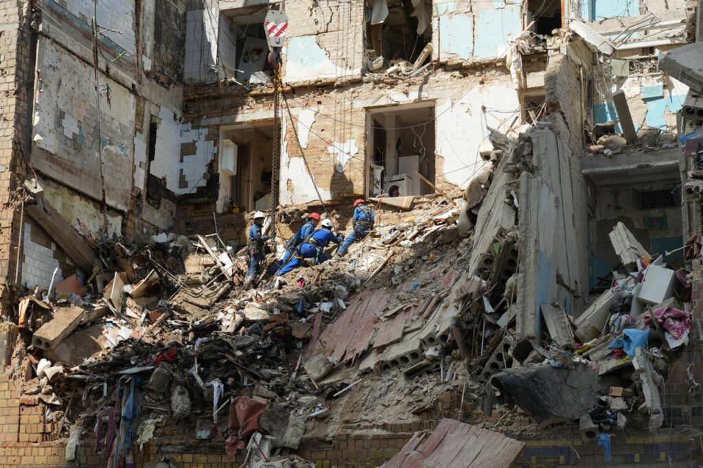 Kyiv Mourns After Russian Strike Kills Nine, Including 11-Year-Old Girl