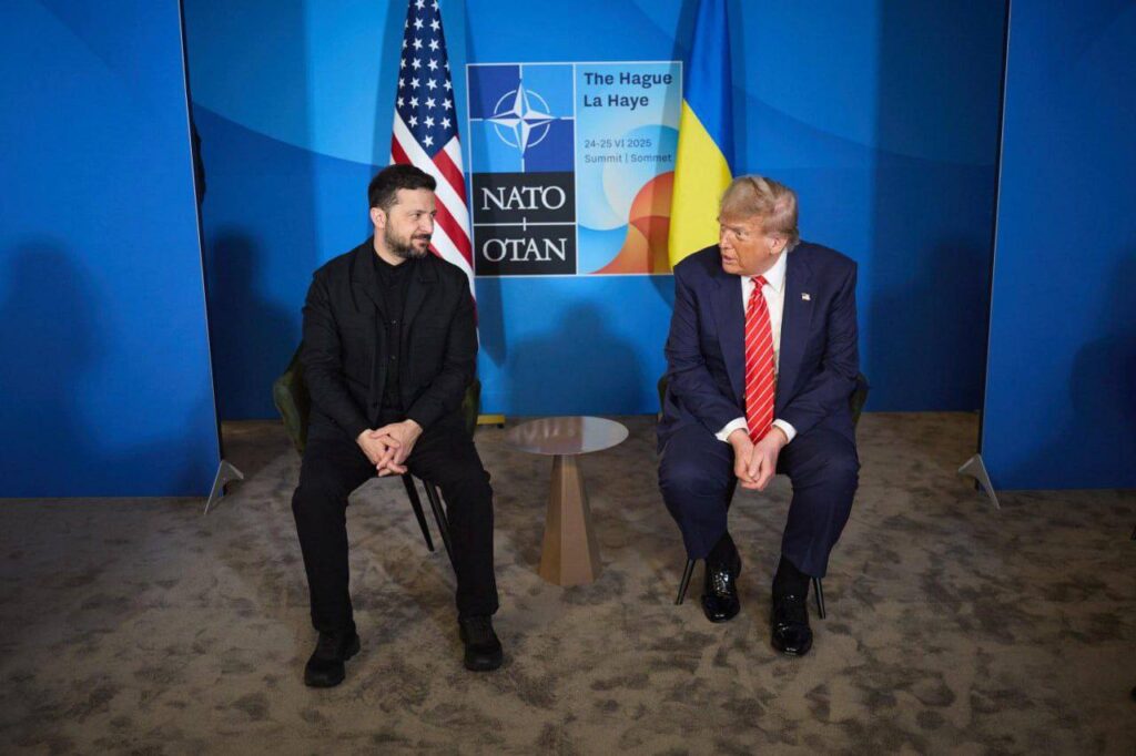 After the NATO summit in The Hague, Trump changed his rhetoric regarding Zelensky and Putin