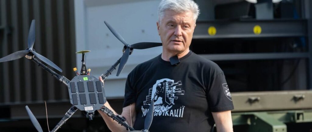After the massive shelling of the capital, Poroshenko took another batch of drones to the front
