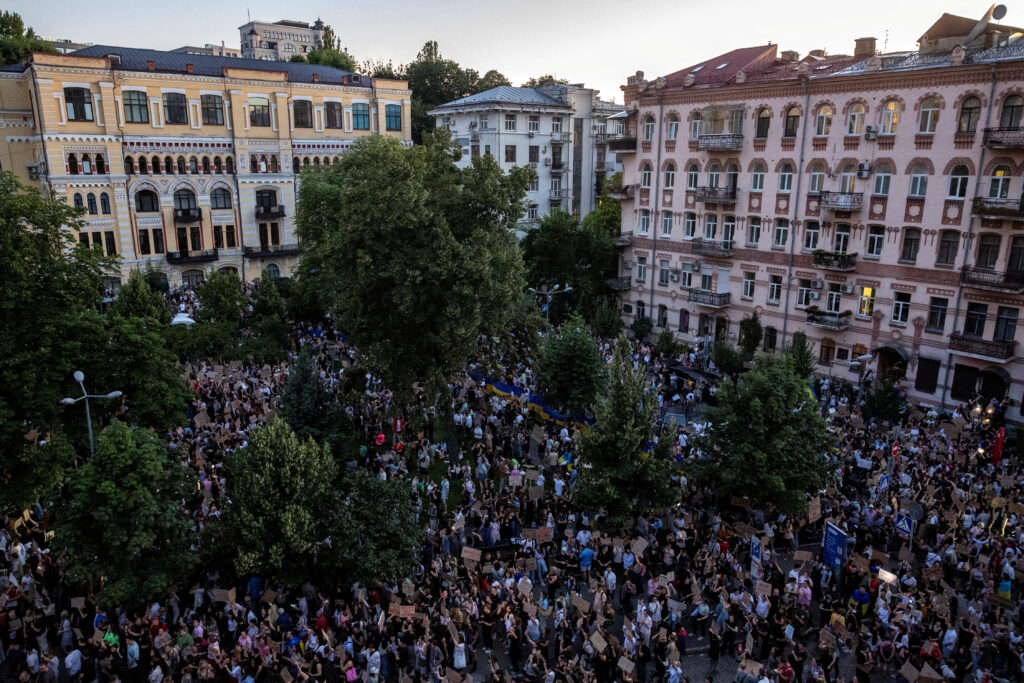 For the third day in a row, rallies against the law on NABU and SAPO are continuing in many cities of Ukraine