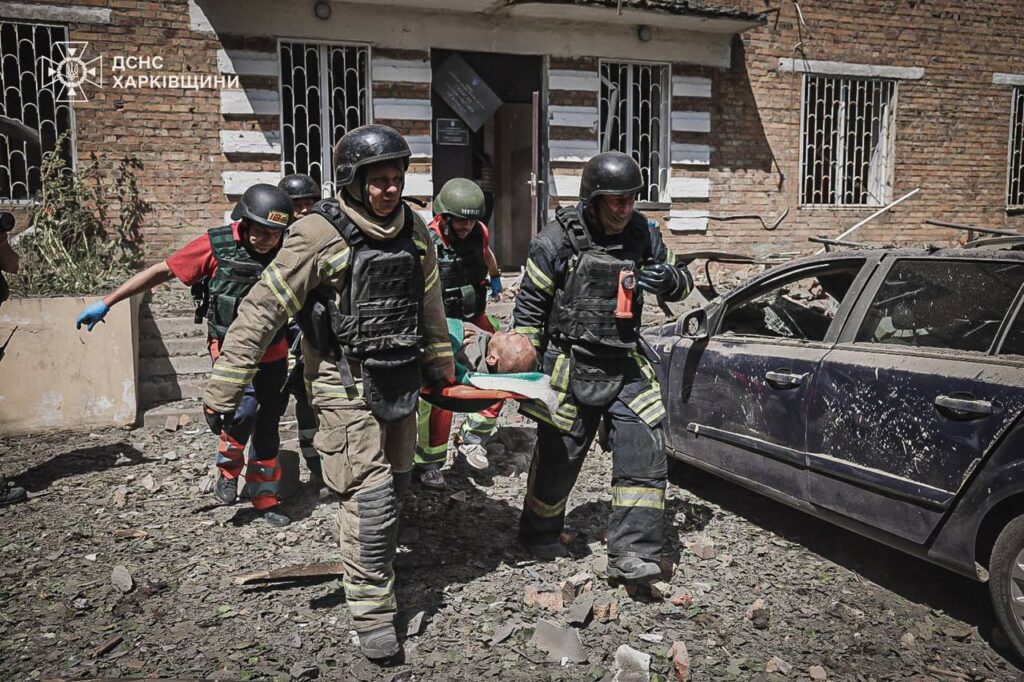 An air bomb hit a medical facility in Kharkiv: a child was among the 12 injured