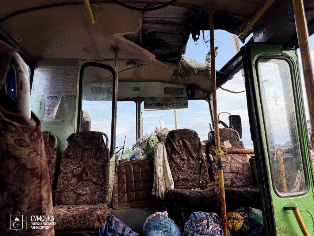 Bus hit in Sumy region: three dead and almost 20 injured