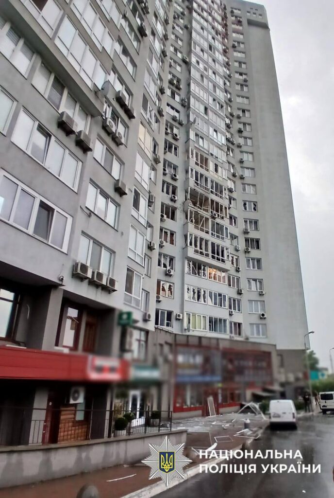 Russians shelled a high-rise building in Kyiv: there is destruction and injuries, including a two-year-old child