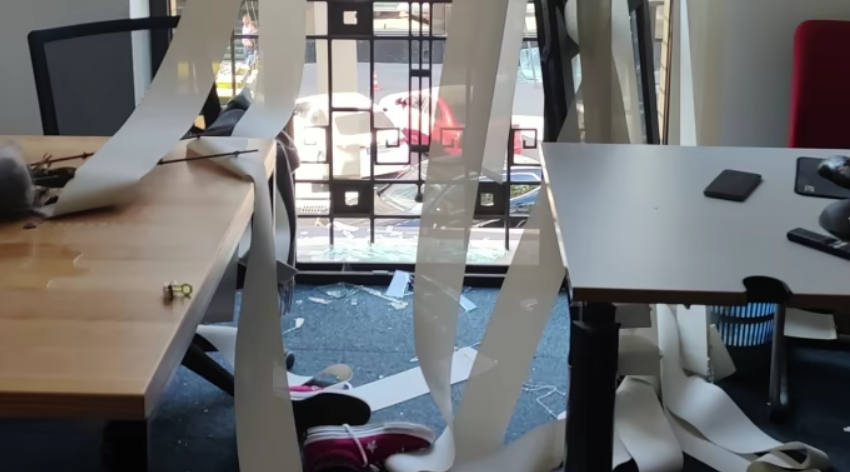 In Kyiv, the office of “Ukrainska Pravda” was damaged due to a Russian attack