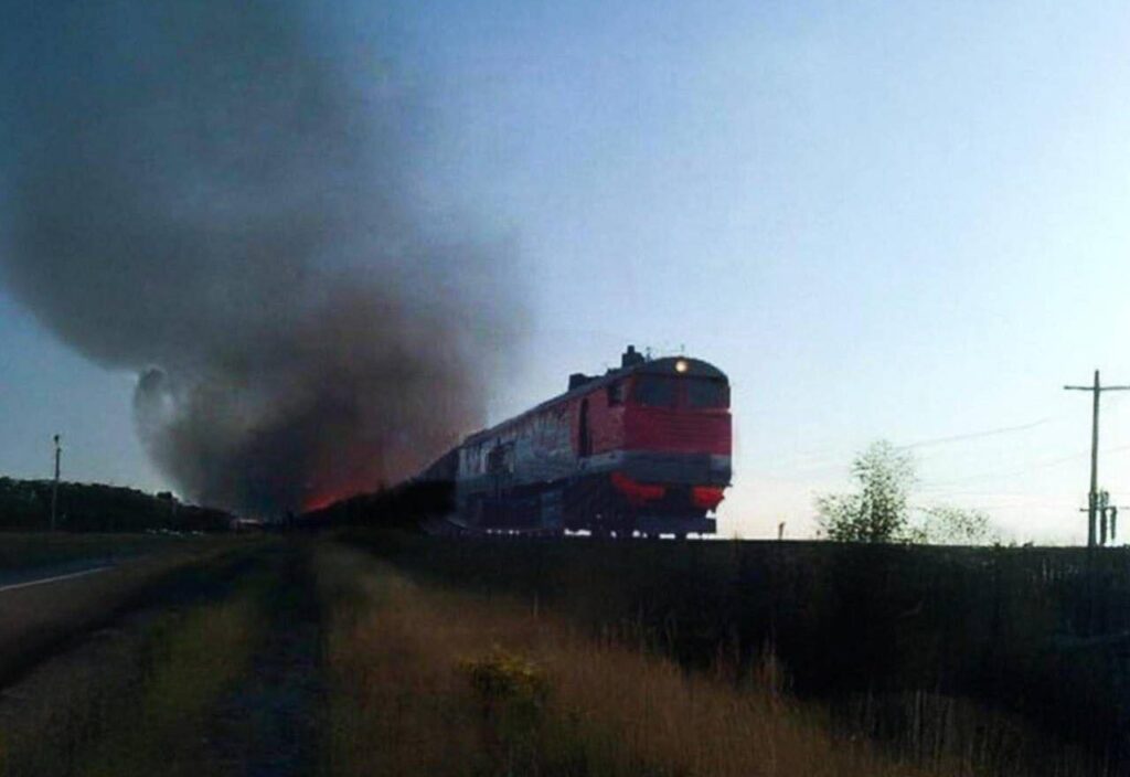 “They disrupted the occupiers’ logistics”: SSO in Crimea destroyed a train with fuel