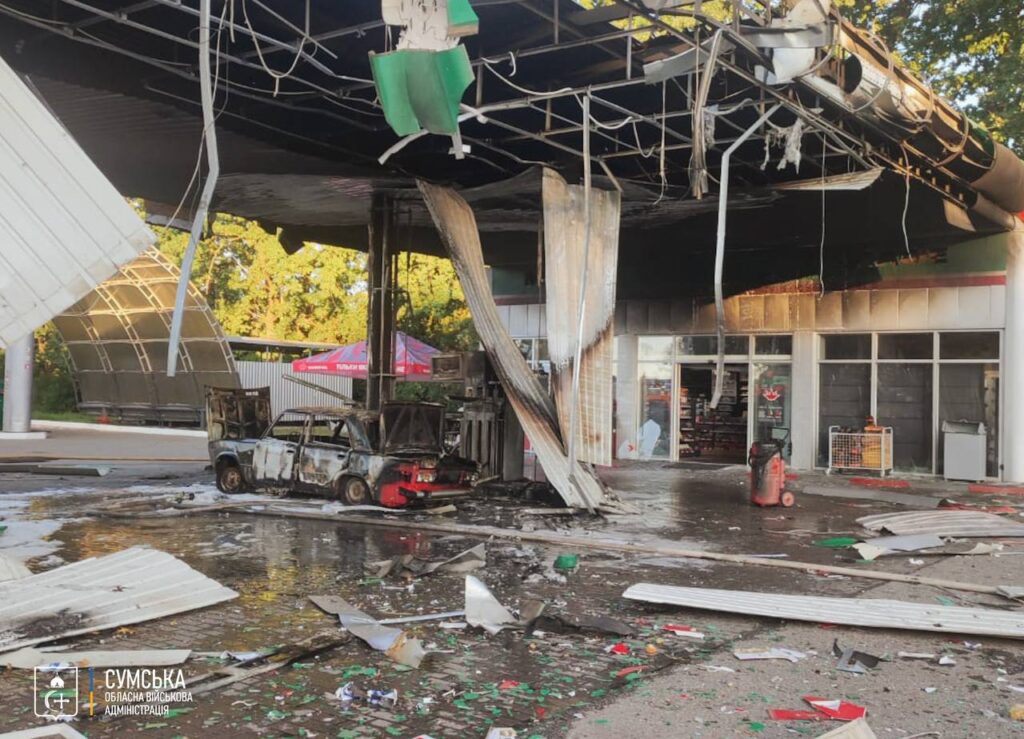 Russian army attacks gas station in Sumy region: one wounded