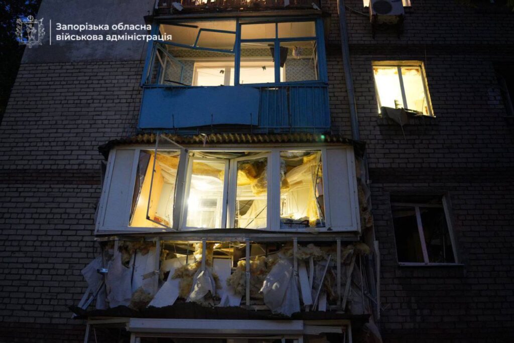 Drone attack in Zaporizhia: four injured