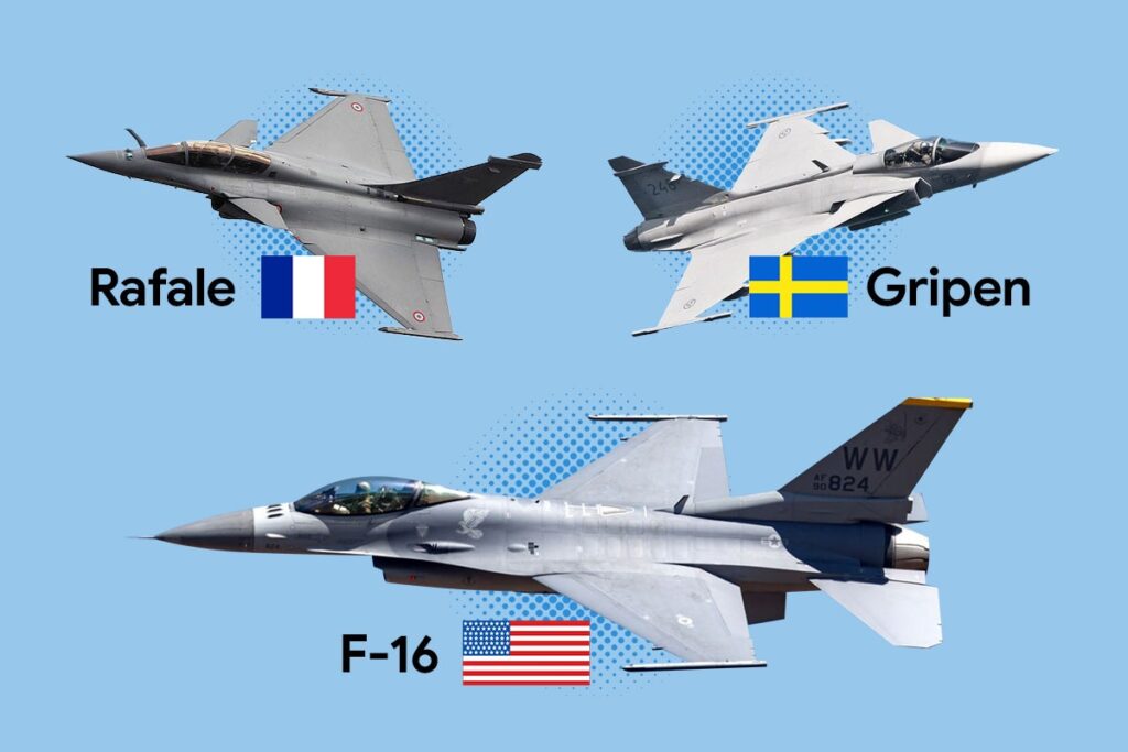 Україна створить повітряний щит із F-16, Gripen і Rafale