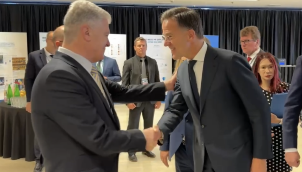 Poroshenko met with NATO Secretary General Rutte in Ljubljana.