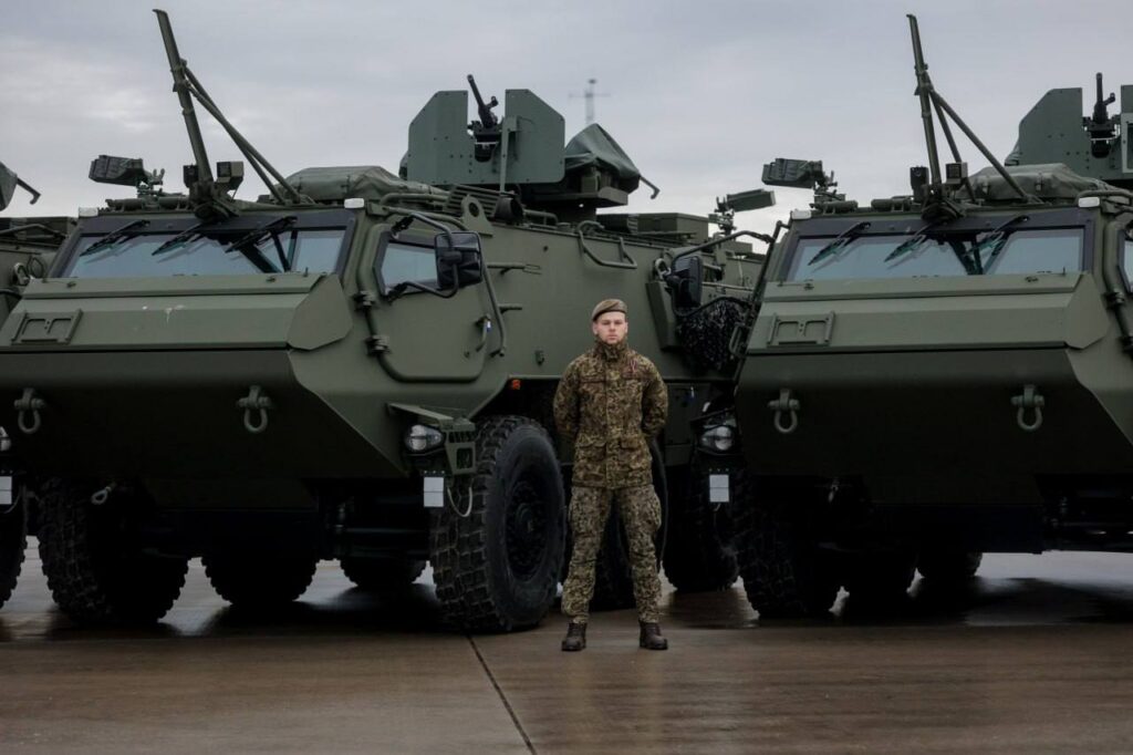 Latvia has donated more than two dozen Patria armored personnel carriers to Ukraine.