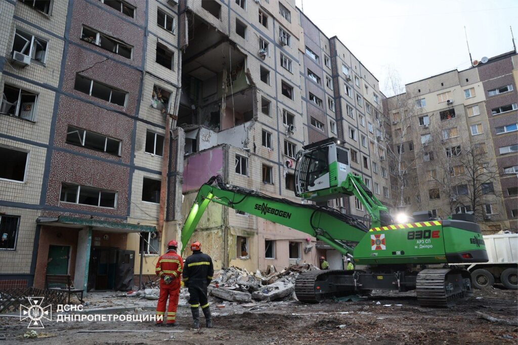 Rescue operations completed in Dnipro after night attack by Russia: three people killed, 12 more injured