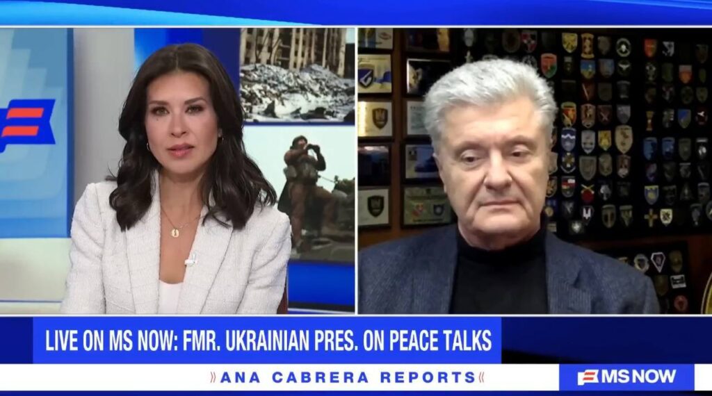 Poroshenko on American TV channel: Ukraine will not surrender and will not accept Russian demands