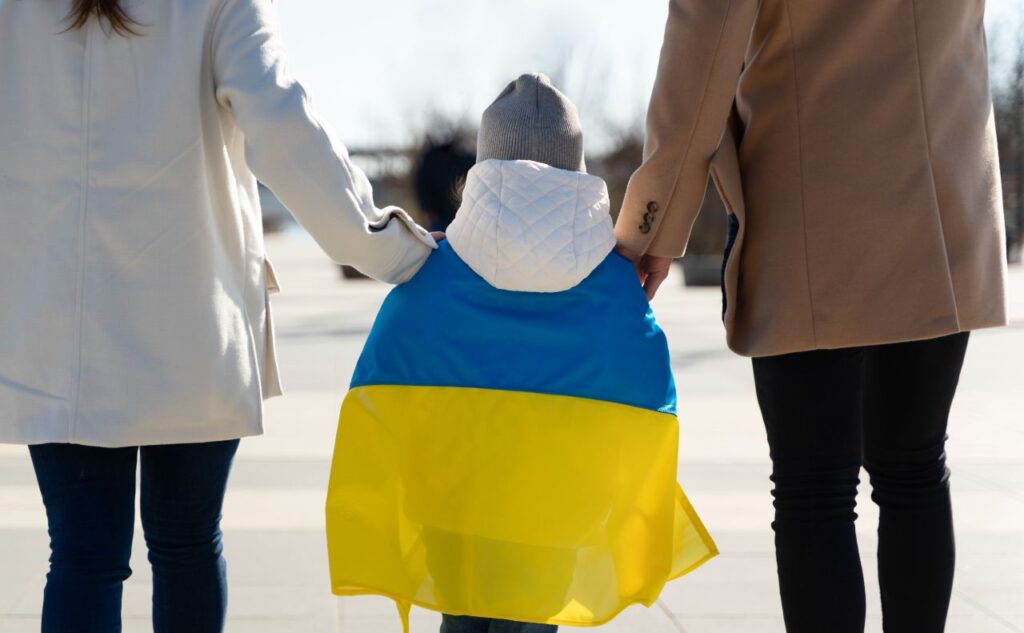 Another group of children managed to be taken out of the occupied Kherson region