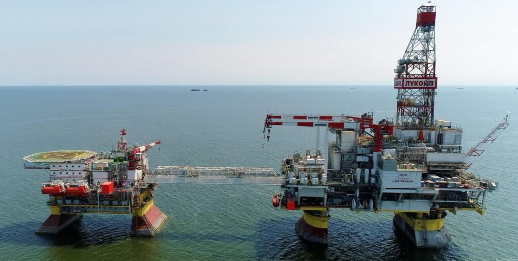 SBU drones strike Russian oil platform in Caspian Sea for the third time