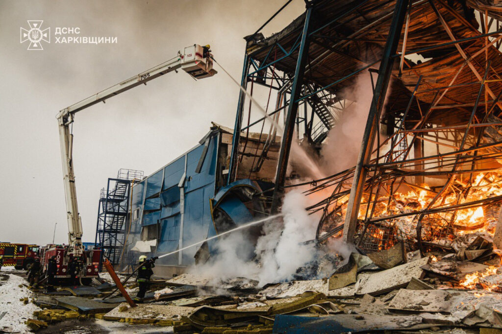 Russia hits a large tobacco factory in the Kharkiv region