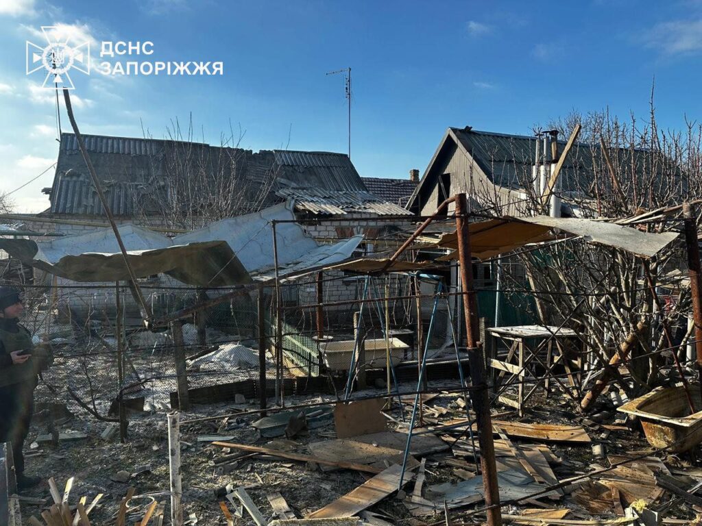 Російська армія завдала повторного удару дроном по Запоріжжю