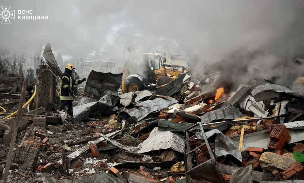 Russia launched a massive drone and missile attack on Ukraine, leaving casualties.
