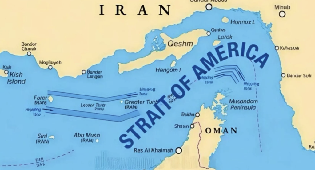 Trump is considering renaming the Strait of Hormuz in his honor.