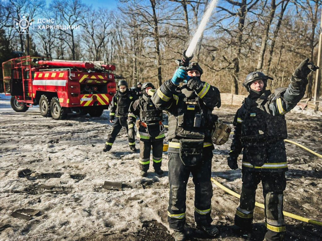 Six rescuers injured in Kharkiv region due to repeated Russian strikes