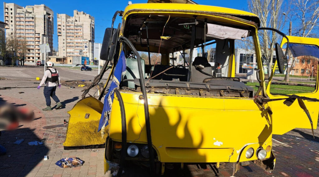 Drone attack on bus in Nikopol: number of casualties increases