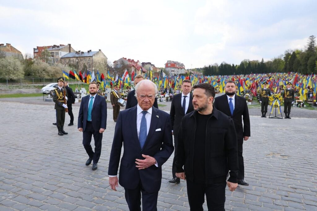 В Украину приехал Король Швеции