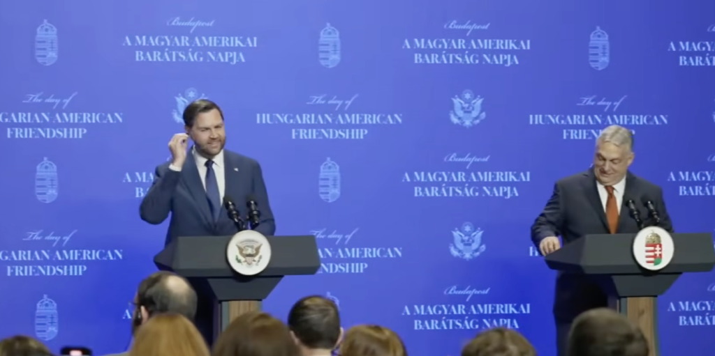 US Vice President Vance made controversial statements about Ukraine and the EU during his visit to Hungary.