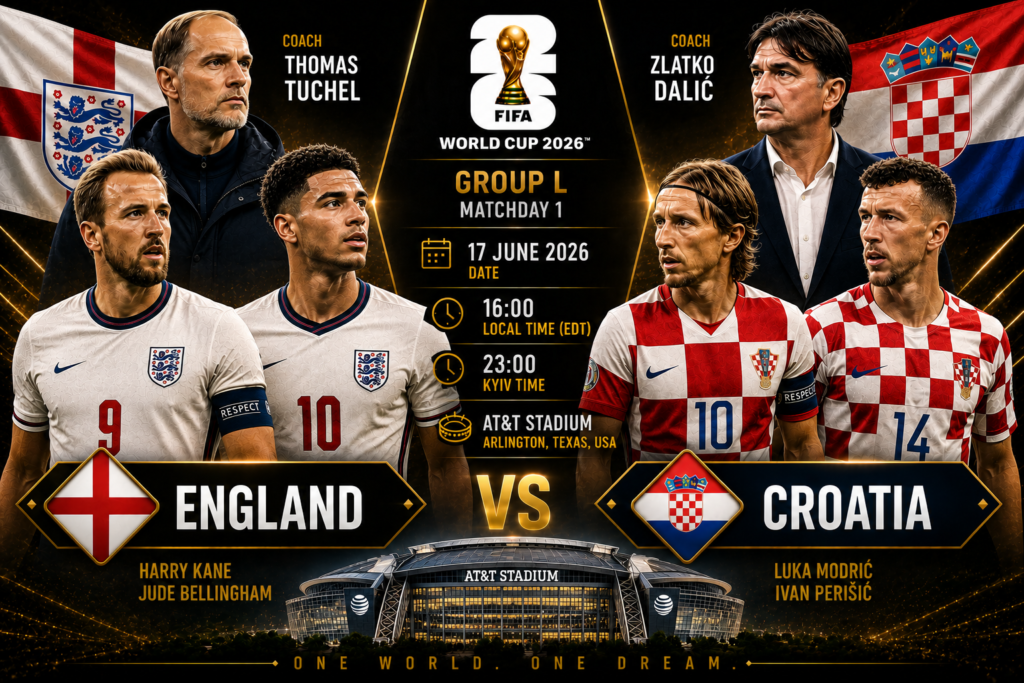 England vs. Croatia — 4:2: Live streaming and text coverage of the 2026 World Cup match