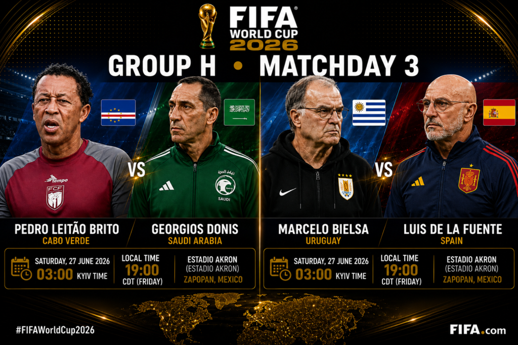 Cabo Verde vs. Saudi Arabia, Uruguay vs. Spain: Live video and text coverage of the 2026 World Cup matches