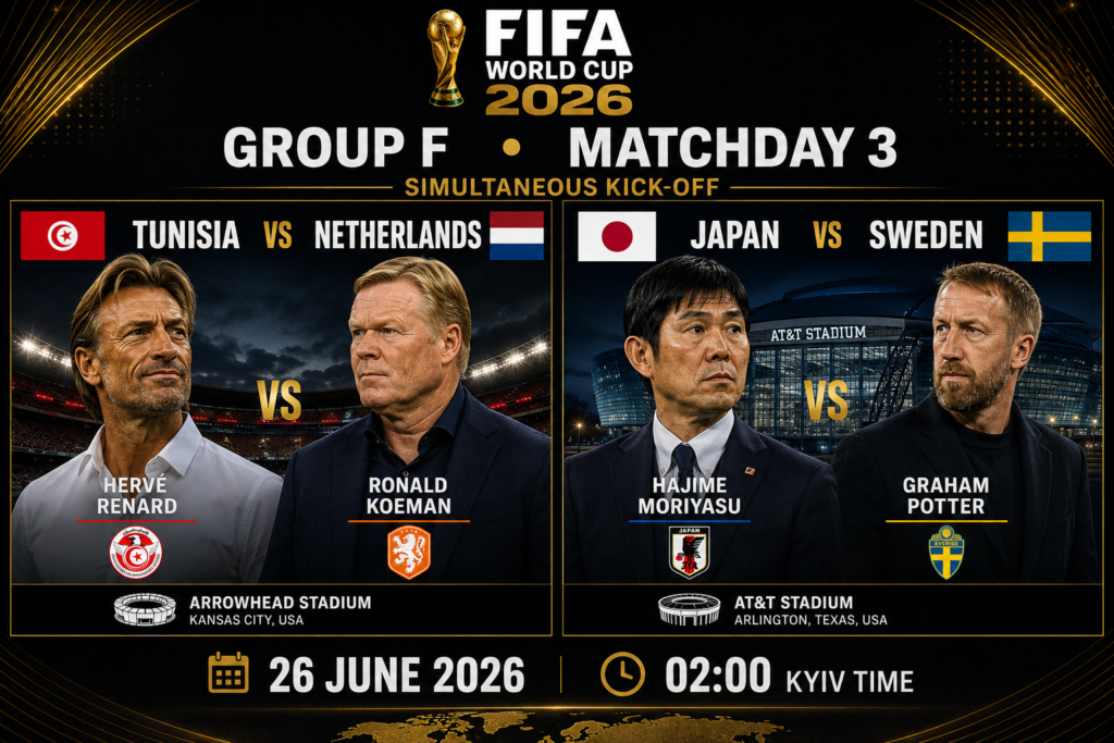 Tunisia vs. Netherlands, Japan vs. Sweden: Live streams of the 2026 World Cup matches