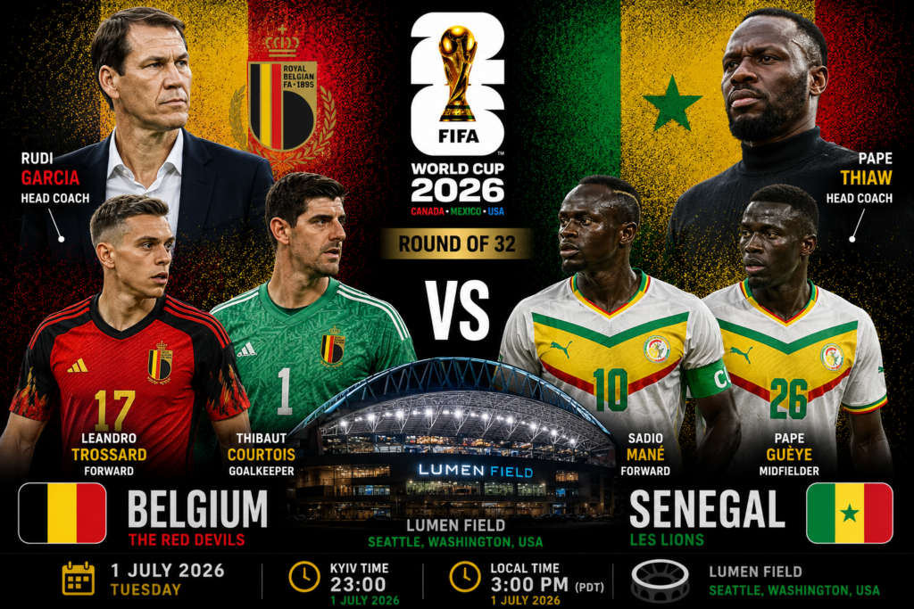 Belgium vs. Senegal: Live stream and text coverage of the 2026 World Cup Round of 32 match