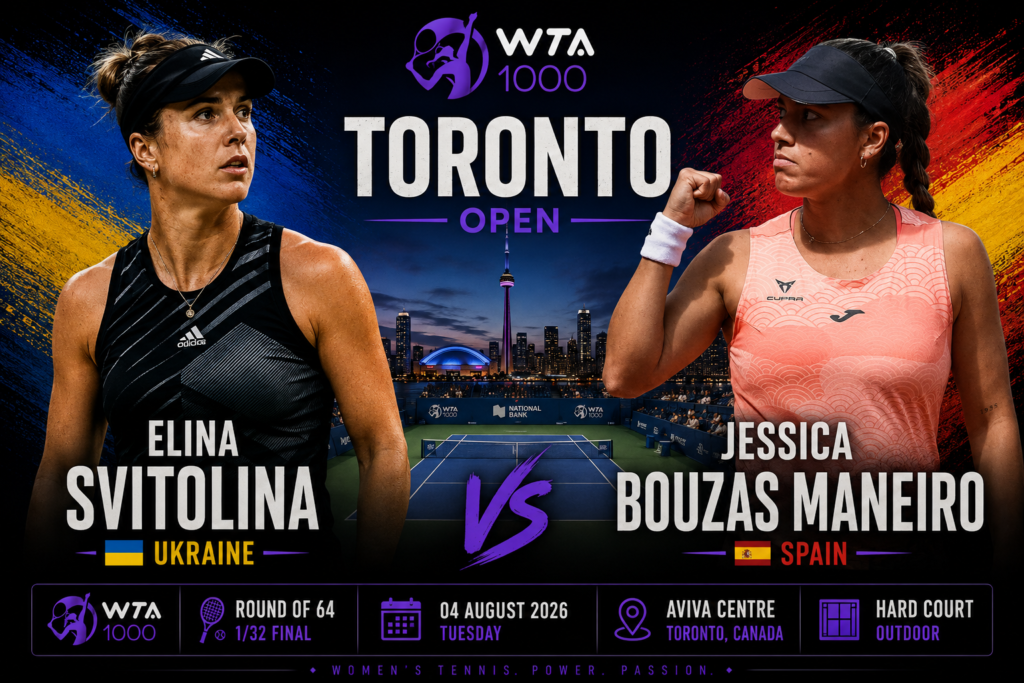Elina Svitolina — Jessica Bouzas Maneiro: video and text online broadcast of the match of the 1/32 finals of the tennis tournament in Toronto