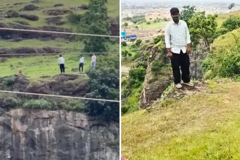 Because of iPhone credit: in India, a boy fell off a cliff with his parents after threatening to commit suicide