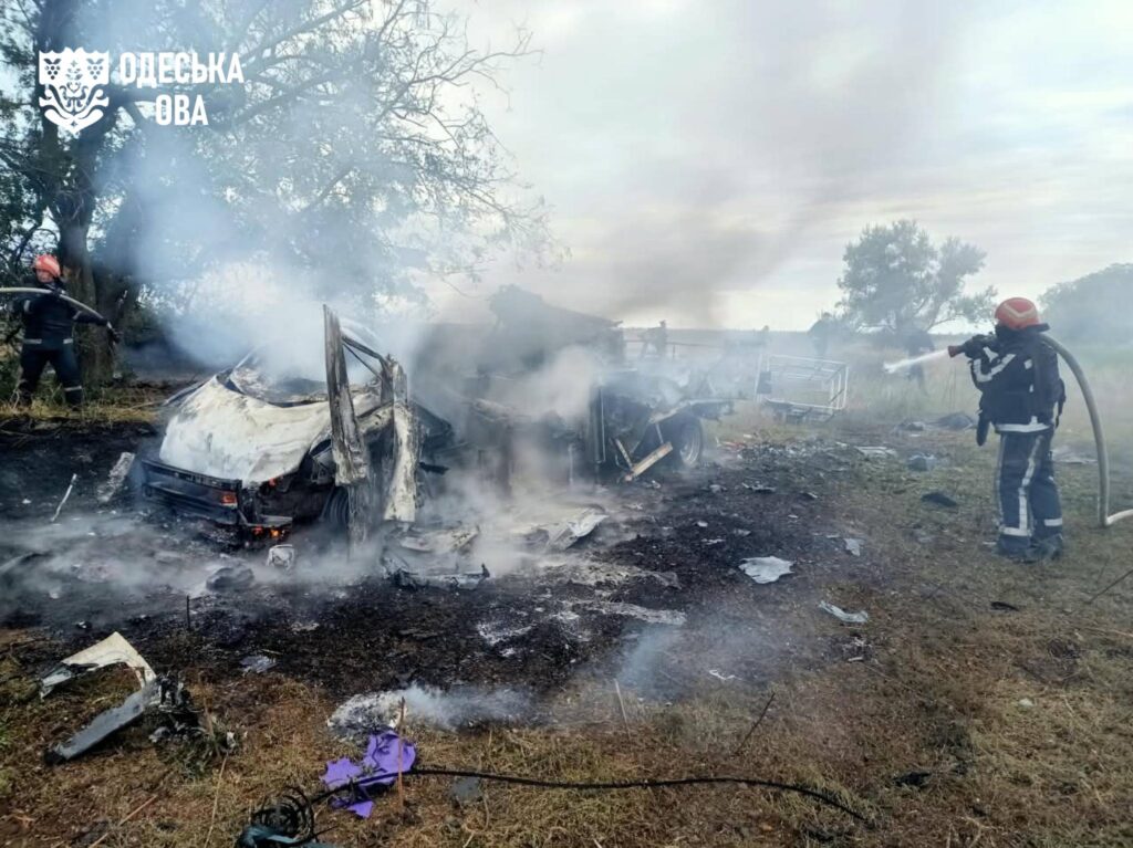 Russian drone attacks energy workers’ car in Odessa region: one dead and one injured